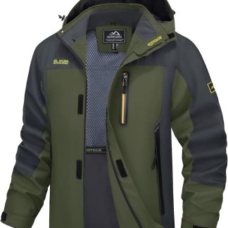 Lightweight Hooded Rain Jacket Water Resistant Raincoat image 1