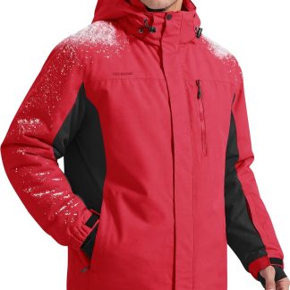 Waterproof Ski Snow Jacket Fleece Lined Warm Winter Rain image 1