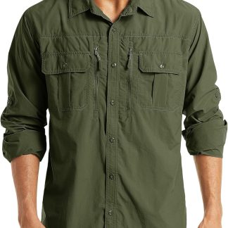 MAGCOMSEN UPF 50+ Sun Protection Shirts, Button Down Long image 1