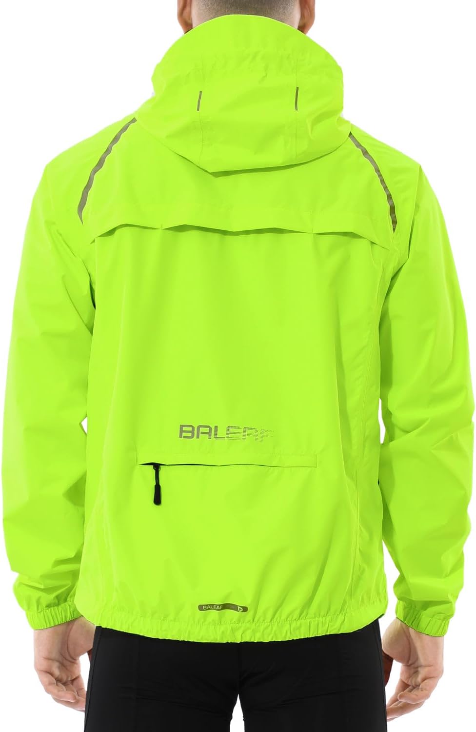 baleaf Rain Jacket Waterproof Hood Lightweight Reflective image 1